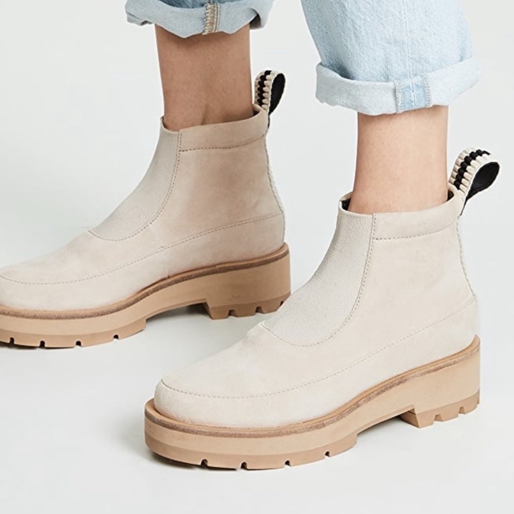 3.1 Phillip Lim - AVRIL Lug Boots - Color: Sand - Size 5 US / 35 EU
